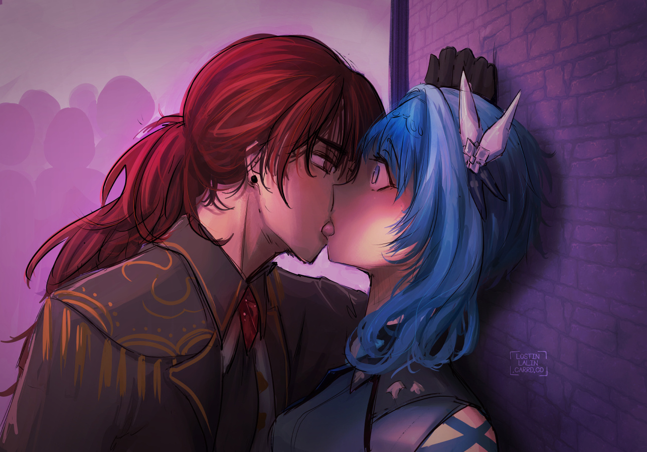 Diluc and Eula (Fanart)