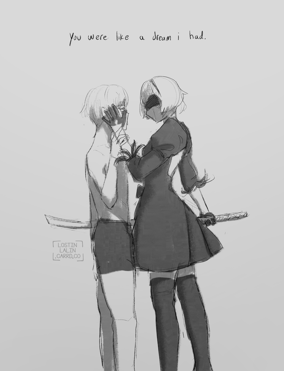 9S dreams about 2B