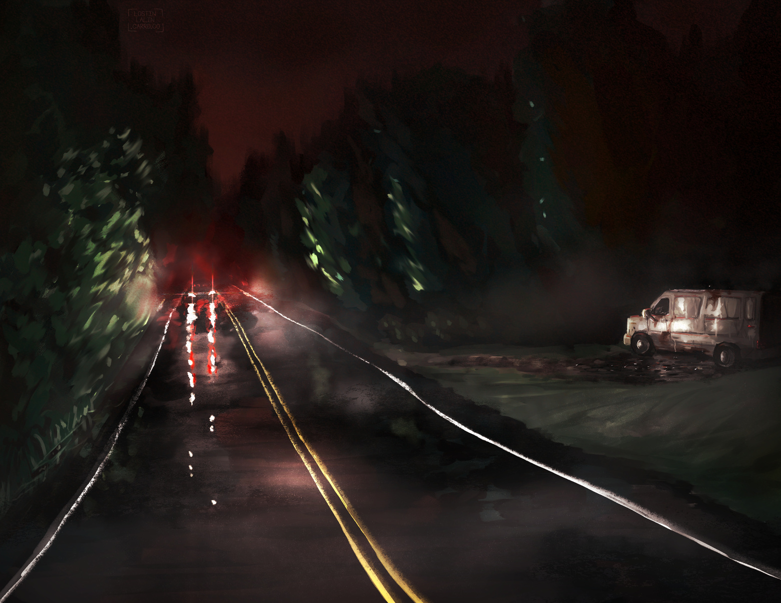Road at night old version