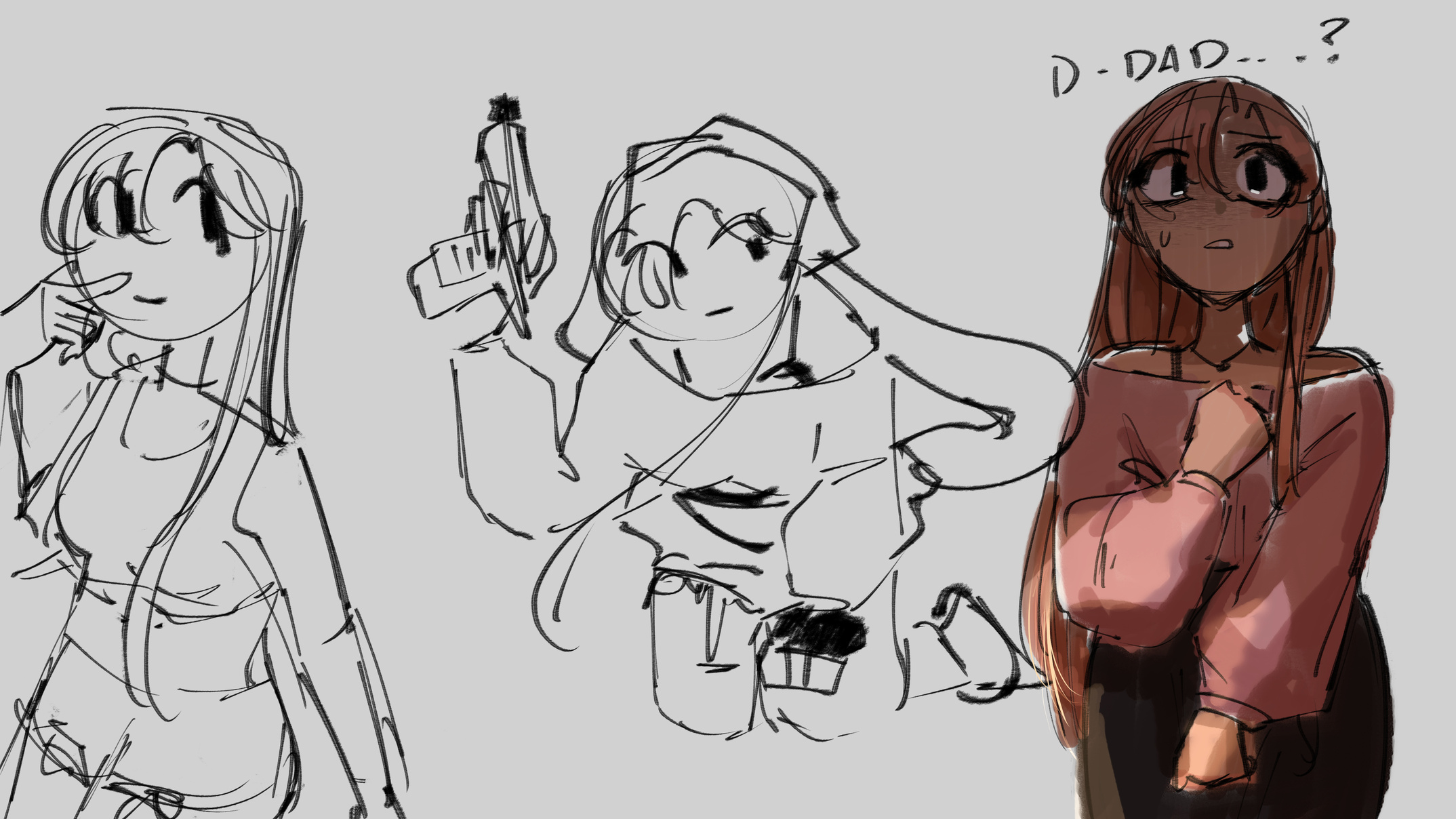 Project Zomboid oc sketches