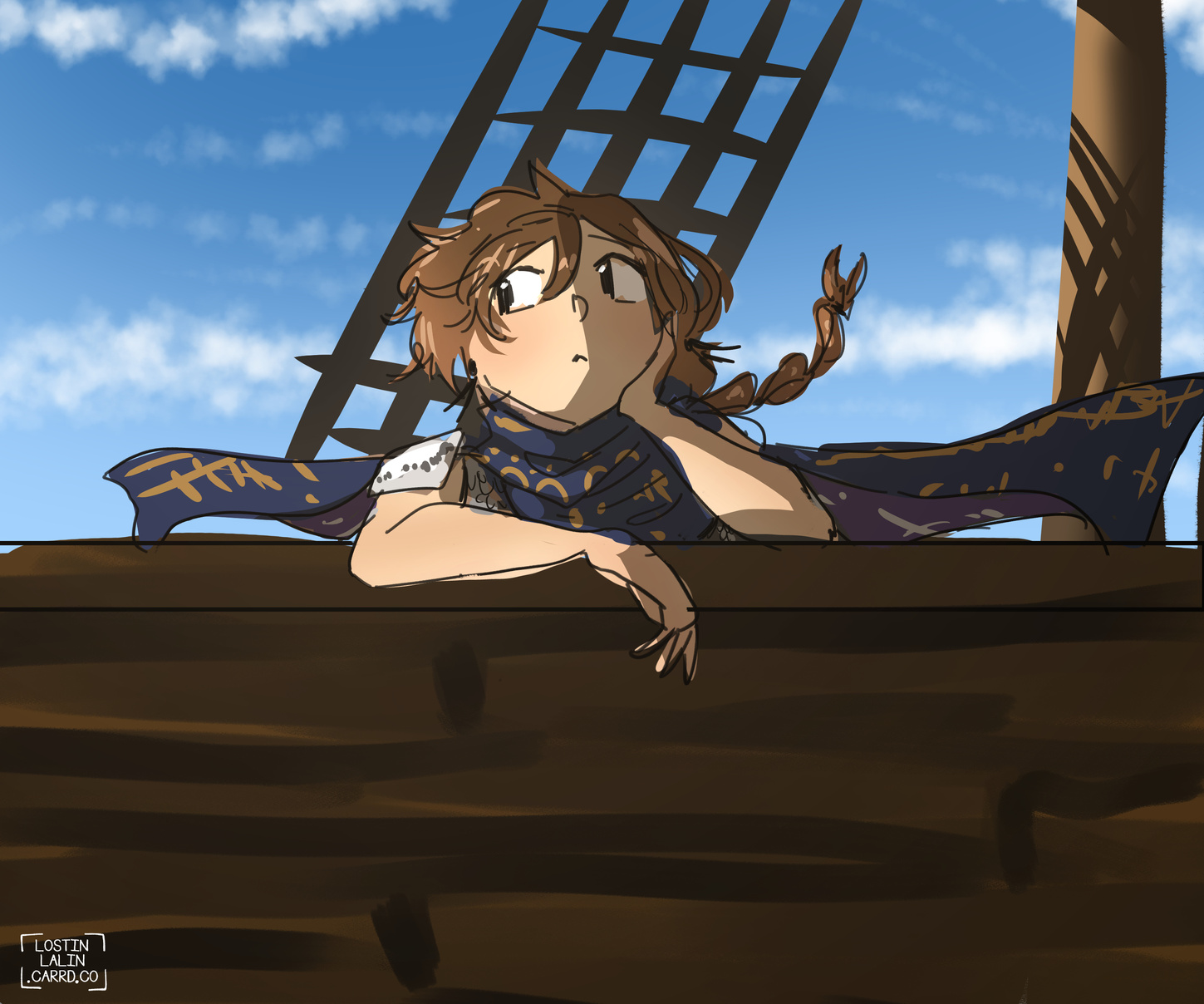 Ophelia at sea